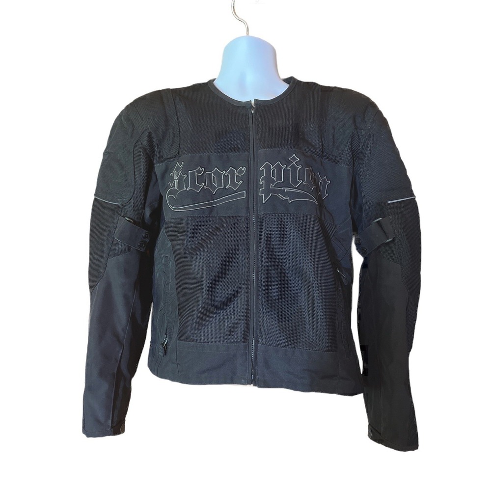 Scorpion EXO Get Stung Waterproof ARMOR Motorcycle Jacket With Pads EUC MEDIUM